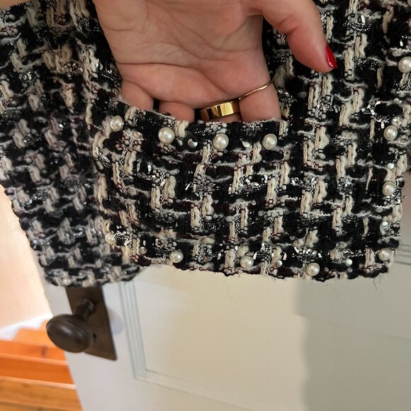IRO Paris Faux Pearl Tweed Jacket - Picture 2 of 11